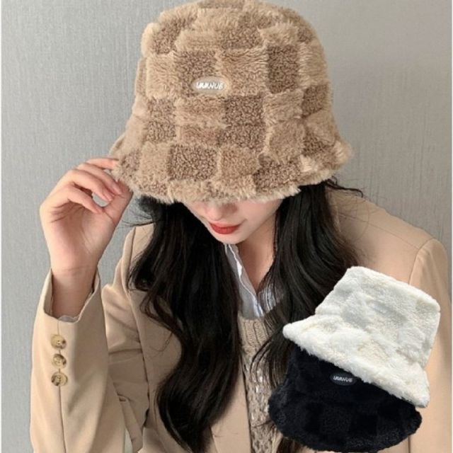 양털 벙거지 모자 버킷햇 겨울 털 하이킹