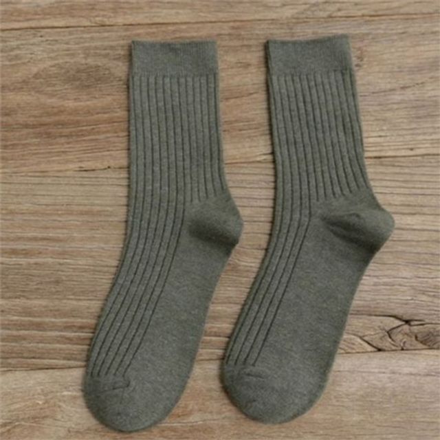 여성 골지 양말 여성 무압박 양말 베이직 데일리 스트라이프 사계절 편한 기본 중목 발목 신발
