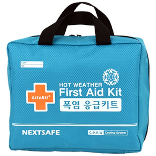 폭염응급키트 블루 무더위키트 응급쿨링시트 폭염예방키트