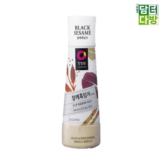 청정원 참깨 흑임자 드레싱 300g X 3개