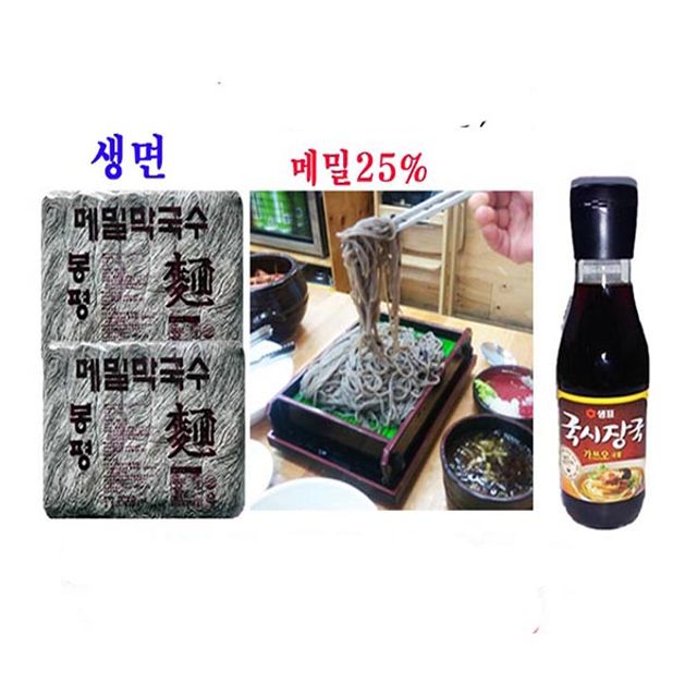 봉평 메밀막국수1.4kgx2봉+가쓰오 국시장국350mlx1병
