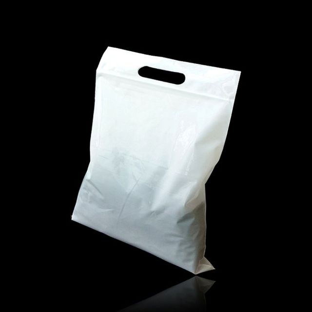 질긴 100매 화이트 지퍼형 PE 40cmX44cm+6cm 팬시봉투
