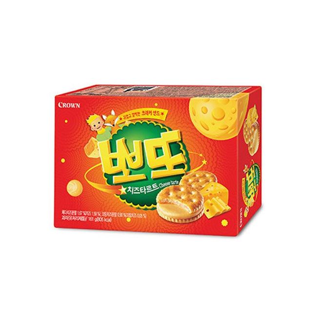 크라운 뽀또 치즈타르트 161g 1개 아이 사무실 간식