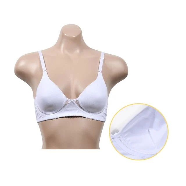 에어로쿨 메쉬 테이프 여성 A컵 몰드 브라 - 화이트