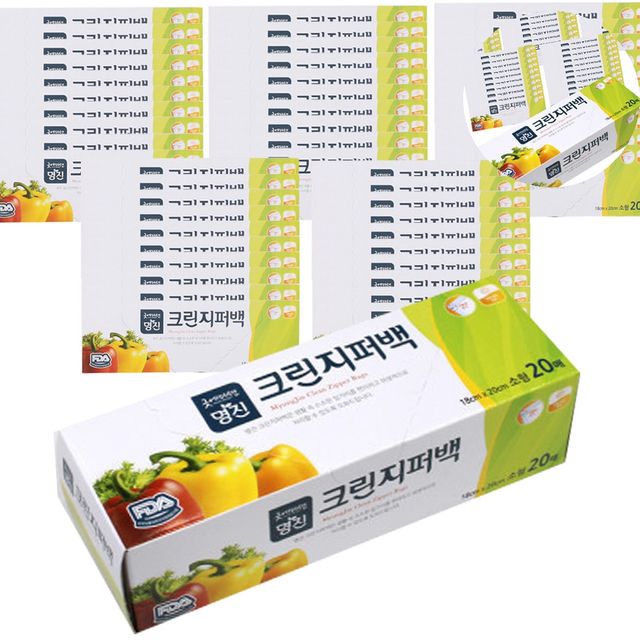 간식포장지퍼백 식품용지퍼백 지퍼백 18 x 20cm 20매 50개