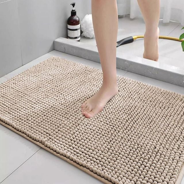 욕실 발매트 보들소프트 폼폼이, 슬리퍼 없이 발 닦는 매트