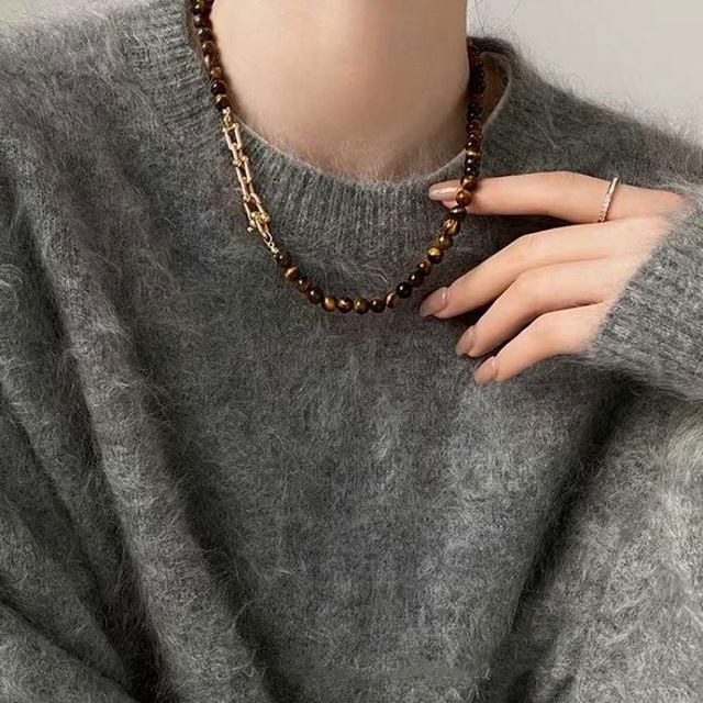 행운 재물운 원석 목걸이 수호석 패션 주얼리 선물