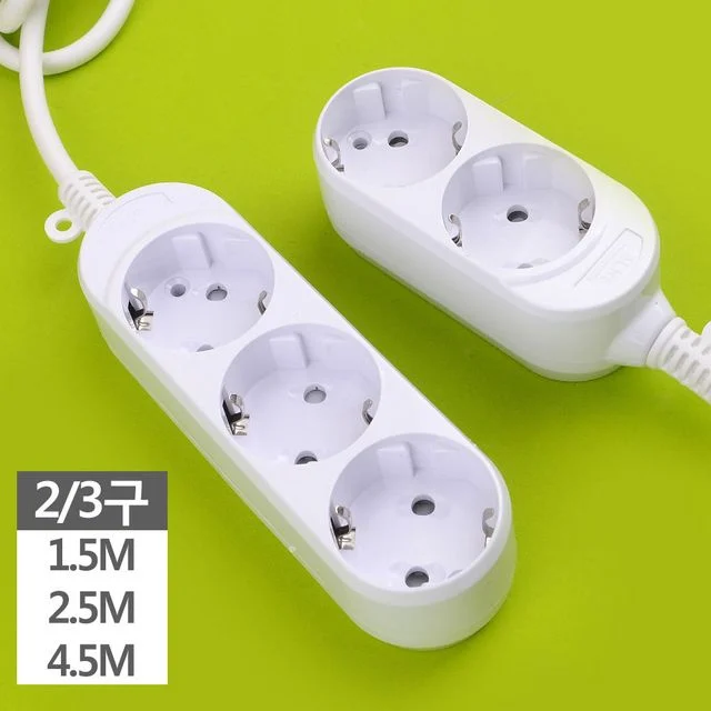 롯데 일반형 3구 안전 멀티탭 (2.5M) 전기선 콘센트