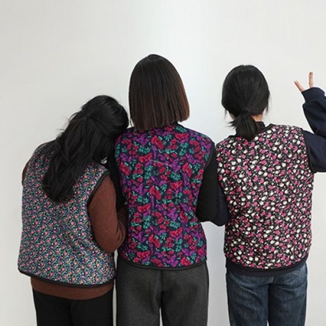 촌캉스 할머니 F/W 패딩 (레트로 슬랙스(일반) 방풍보온 데일리 버선 김장 플라워할매 웜 융털 시골 일바지
