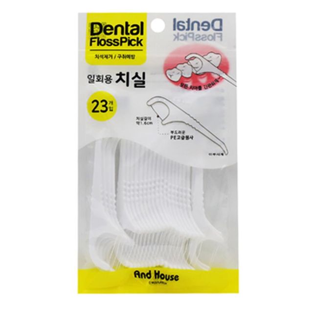 덴탈 일회용 치간치솔 세트 치실 얇은치실 23p 위생