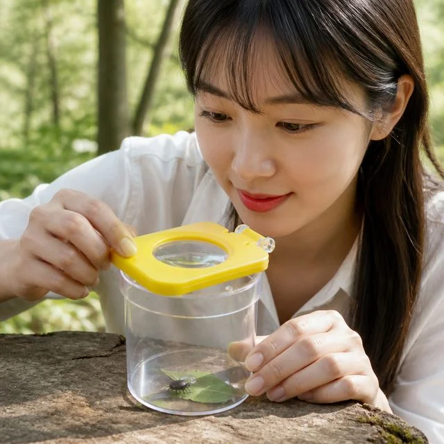 곤충 채집통 관찰 돋보기 생태 자연학습 도구 어린이 탐구 1P