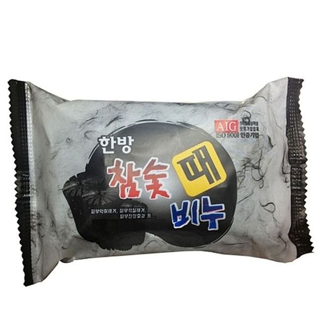 한방 참숯 때비누 1p 때비누 샤워때비누 미용비누 세수비누 고급비누