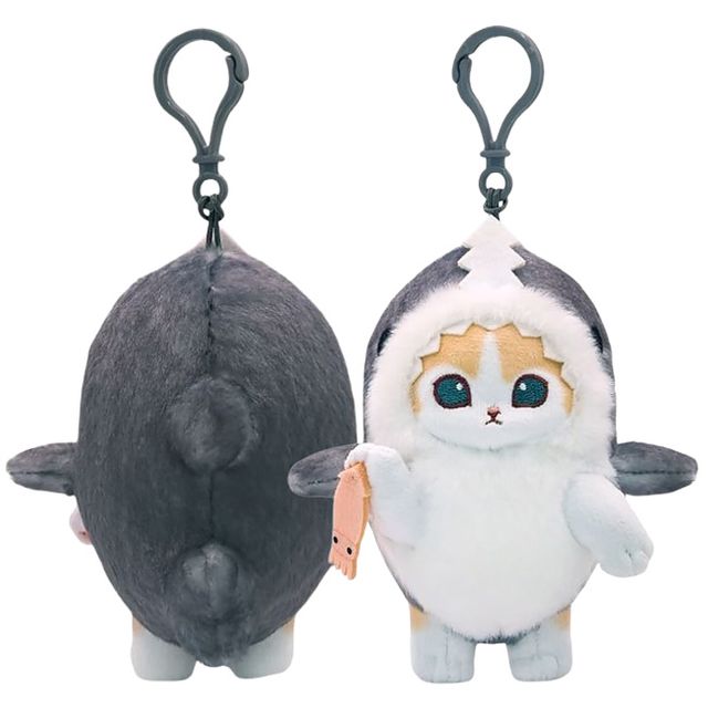 모후샌드 상어코스튬 크림냥 인형 13cm 2P 봉제인형