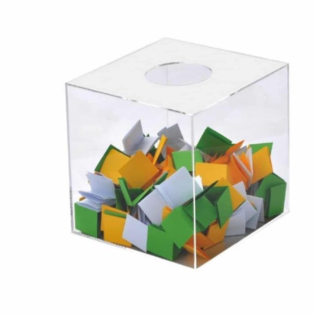 투명 아크릴 응모함 200x200x200mm 투명아크릴박스 보관함