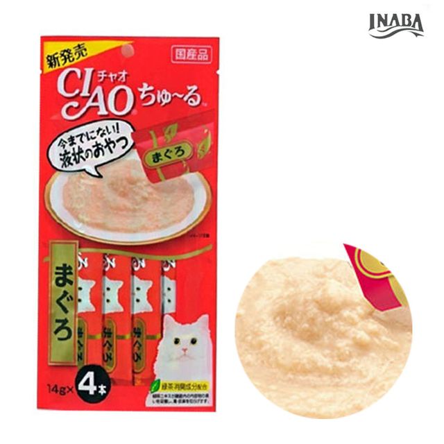 액상스틱형 고양이간식 참치 14g 4p 개별포장 노묘식사