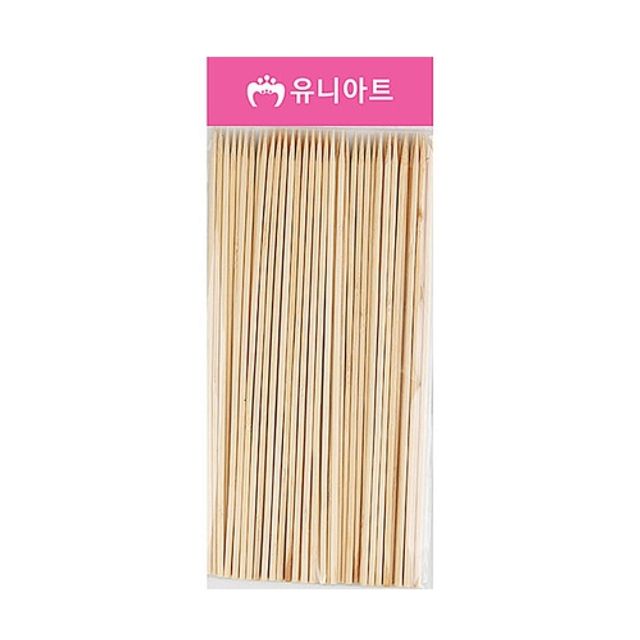 유니아트 산적꼬지 2번 4mm 28cm 50개입 봉 포장