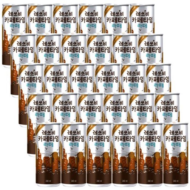 레쓰비 카페타임 라떼 240ml 30입