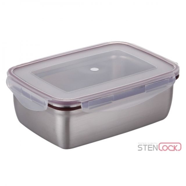 스텐락 클래식 직사각 8호 (2600ml) 스텐밀폐용기