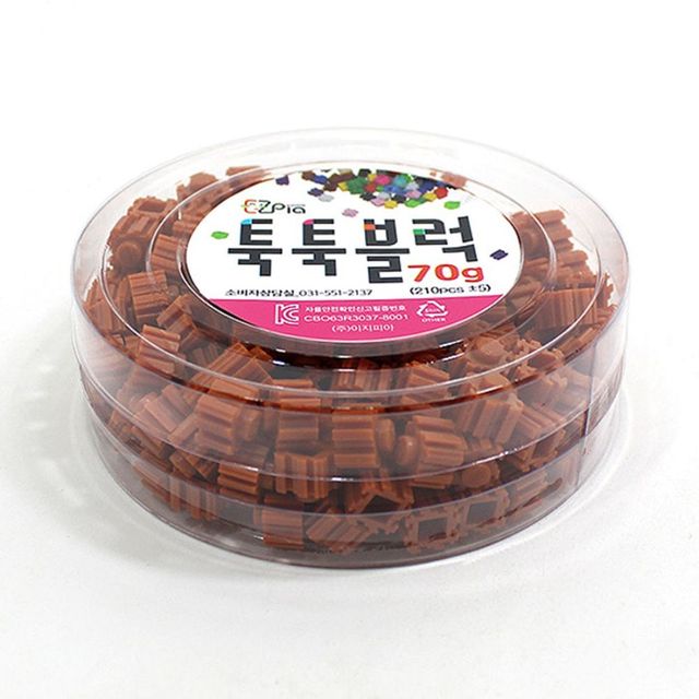 이지 툭툭블럭 70g (밝은밤색)