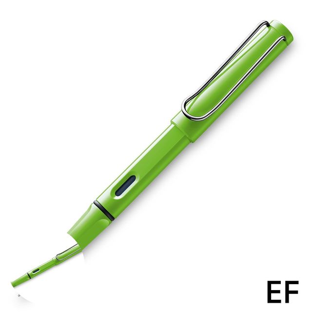 선물용만년필 고급볼펜 만년필 사파리 EF 그린