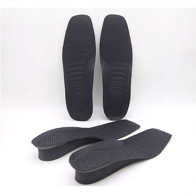 여성 바이오 키높이 3cm 지압 기본 깔창 검정
