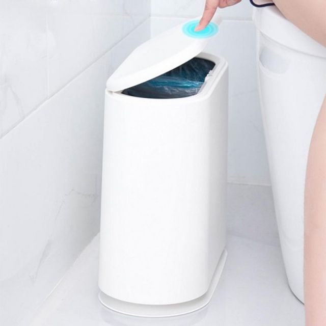 슬림 원터치 쓰레기통 휴지통 거실