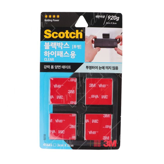 3M 강력폼 양면테이프 블랙박스하이패스용 투명