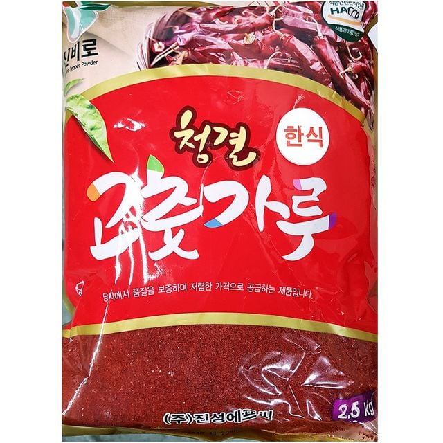 한식용 고춧가루(진성 2.5K)X6 고추가루 고춧가루 조