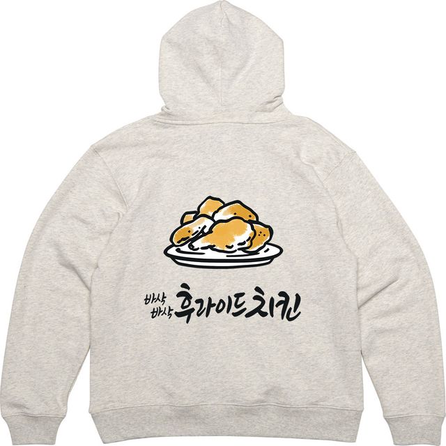 후드티 뒷면 치맥 후라이드치킨 치킨집 디자인 옷