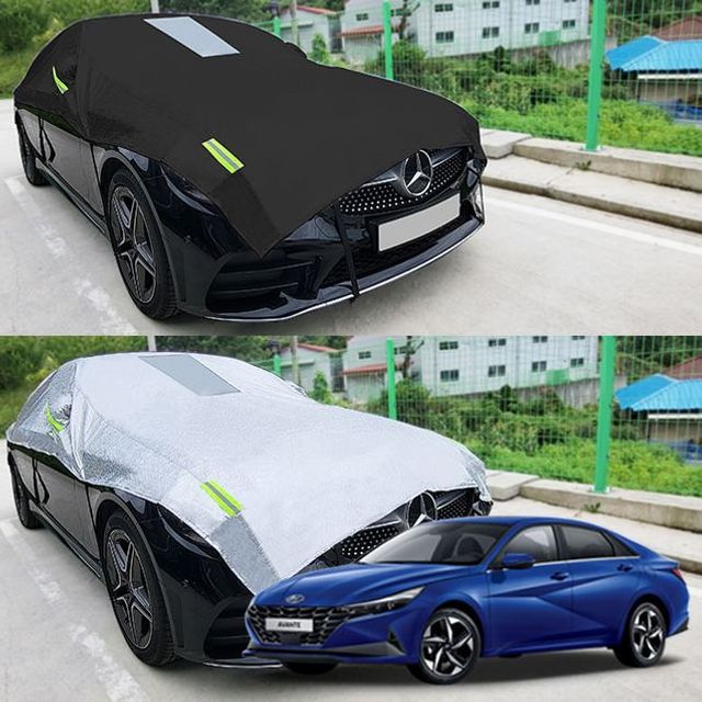 아반떼CN7 자동차덮개 반커버 성에방지커버