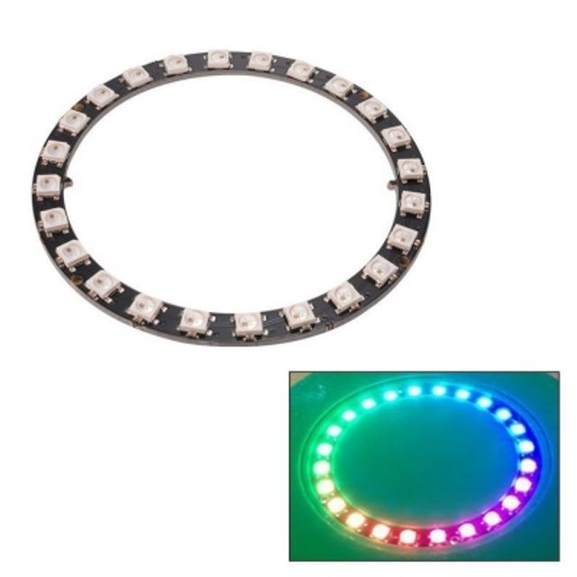 RGB LED 24BIT 네오픽셀링 WS2812B 5050 5V 아두이노 호환 모듈
