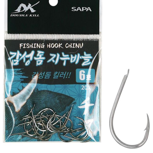 감성돔 지누바늘 6호 20개 참돔낚시바늘 붕장어낚시바늘 광어낚시바늘