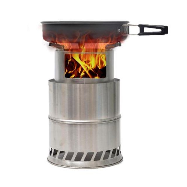캠핑 스토브 우드스토브, 강력한 화력 스텐 화로대 20cm