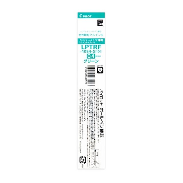 혜명몰 파이롯트 쥬스업 리필 다색용 0.4mm 녹색 LPTRF-10S4-G - 개 (1개입) 리필심 사무용품 볼펜리필 필