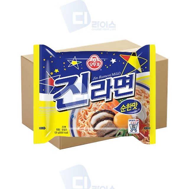 오뚜기 진라면 순한맛 120g 30봉 봉지라면