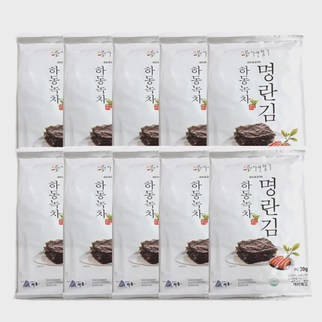 (벌크)명란 뿌린 하동녹차 명란 전장김 30g 10봉