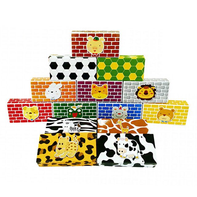 작은블럭 완구 블럭 블록 (NO.267) (여러가지패턴) 종이블럭 50pcs 가꿈