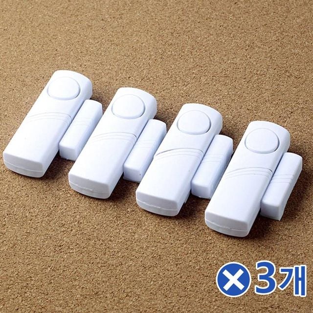TBZ 가정용 방범용품 도어벨 경보기 4Px3개 침입경보기