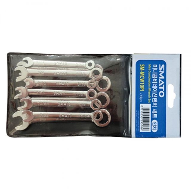스마토 미니콤비네이션 렌치세트 SM-MCW10PI 10pcs - 정밀 작업 필수 도구