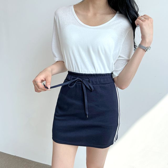 엣즈 2선 스커트 여성 의류, 사무룩 정장 US-6689A