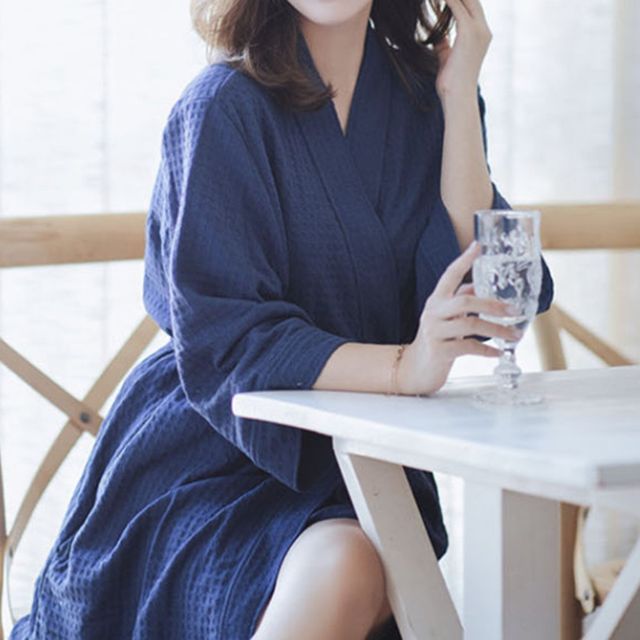 샤워가운 네이비 L 바스가운 여성골프가운 나이트가운 커플가운 남자샤워가운