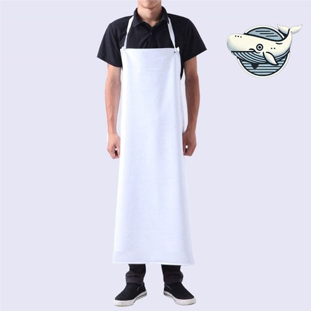 업소용 방수 화이트 앞치마 조리용 위생 앞치마