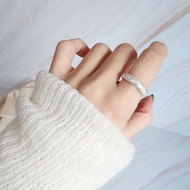 실버925 국내제작 골드 엥게이지 반지 실버 데일리 은반지 (SILVER)