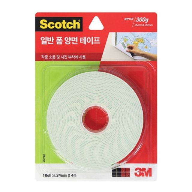 3M 스카치 폼 양면테이프 2240 24mmx4m_다용도