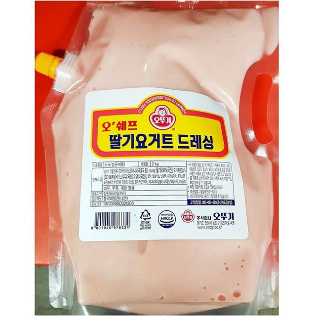 오뚜기 딸기요거트드레싱 2KX5