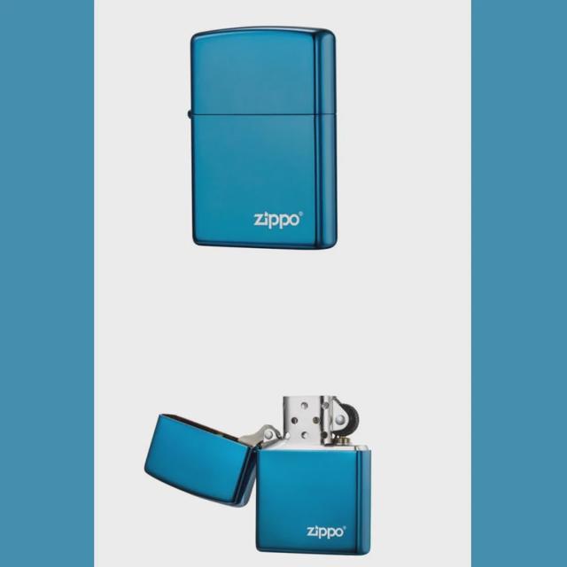 명품 지포 라이터 부싯돌 기름 ZIPPO 선물 블루 1개