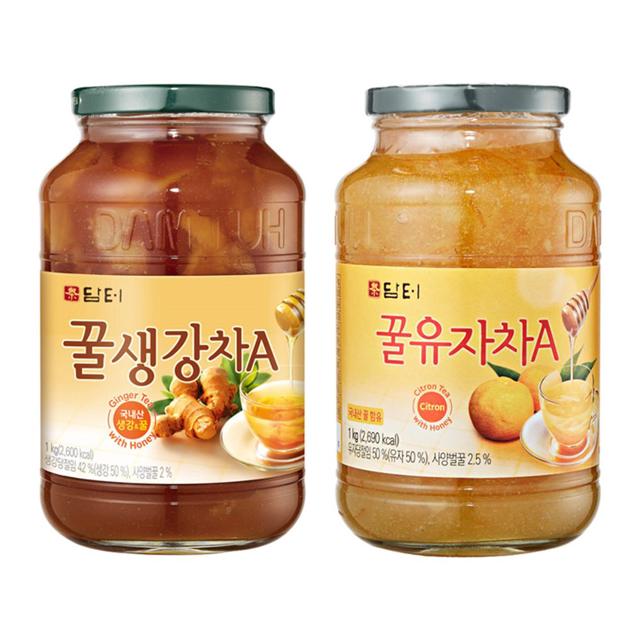 담터 꿀유자차A + 꿀생강차A 1kg