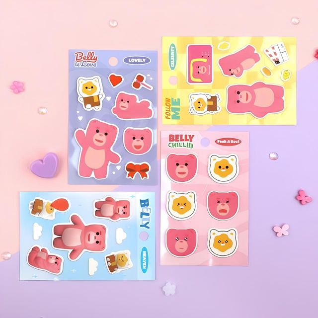 벨리곰 캐스팅 스티커 취미