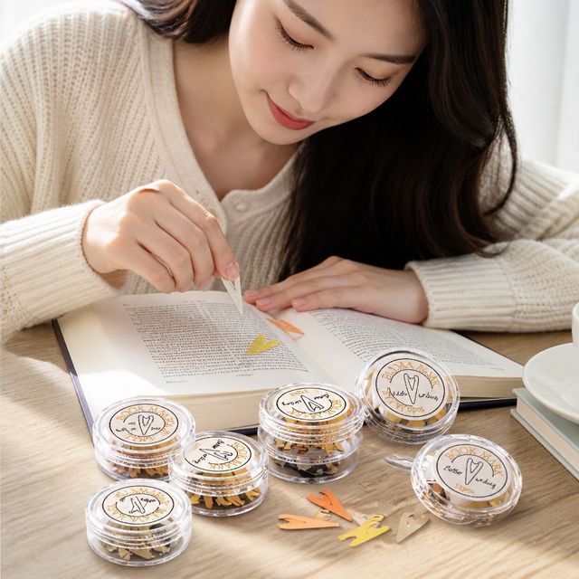 컬러 책갈피 도서 고정 클립 집게 학생 독서 사무용품
