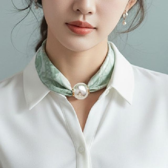 패션스카프 헤어스카프 쁘띠 스카프 머플러 마그네틱스카프 목도리 ST7152
